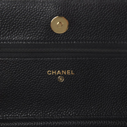 Chanel Caviar Quilted Wallet On Chain WOC Black 7 of 9