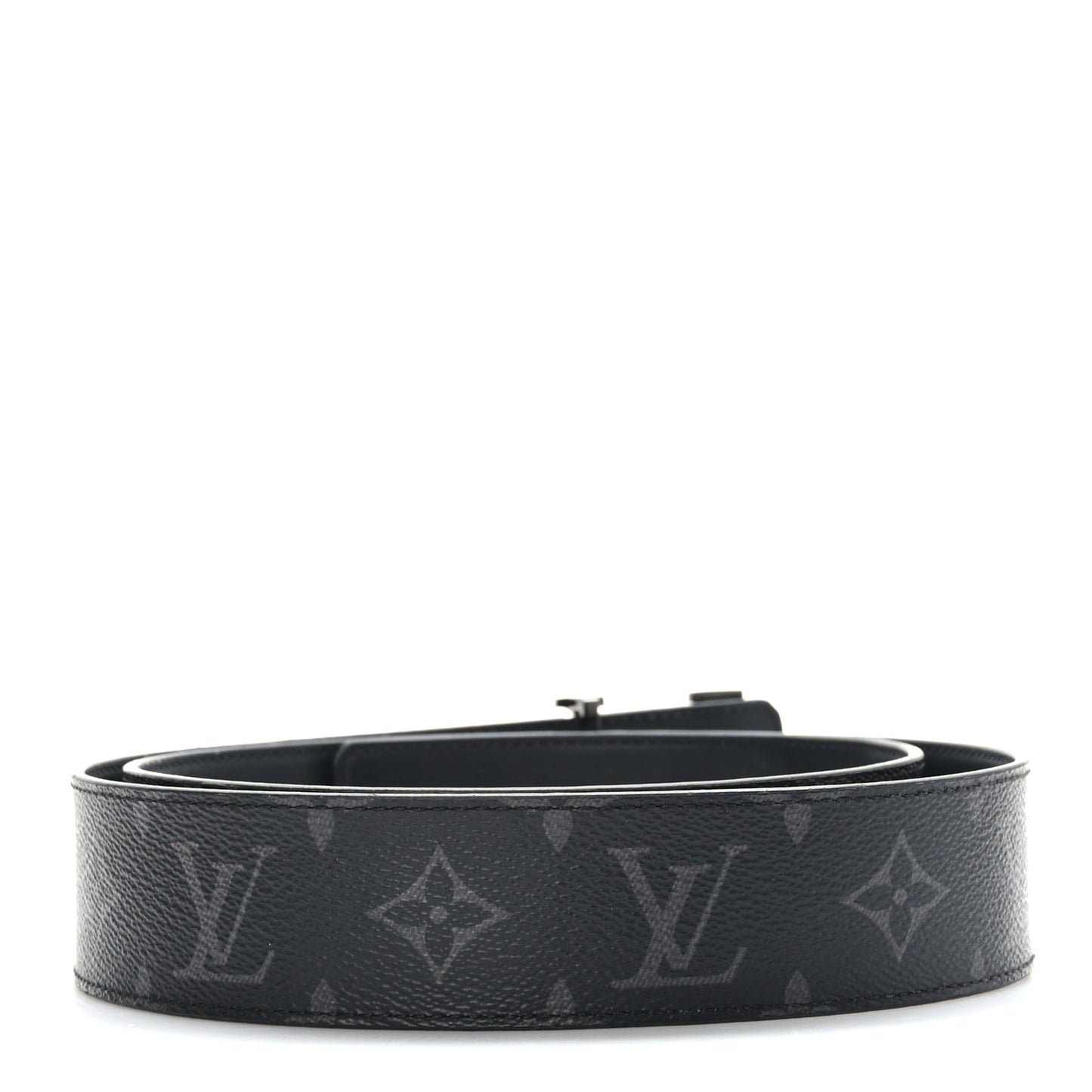 Monogram Eclipse Taigarama 40mm LV Initiales Reversible Belt 95 38 Black