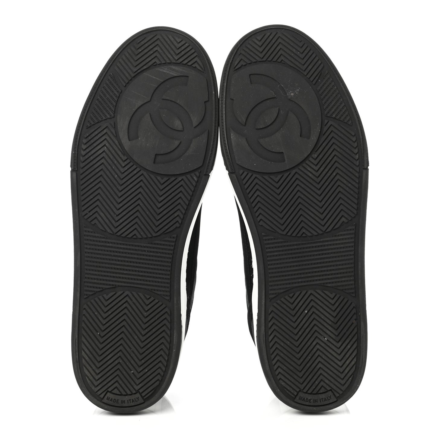Fabric Womens Logo Sneakers 39 Black White