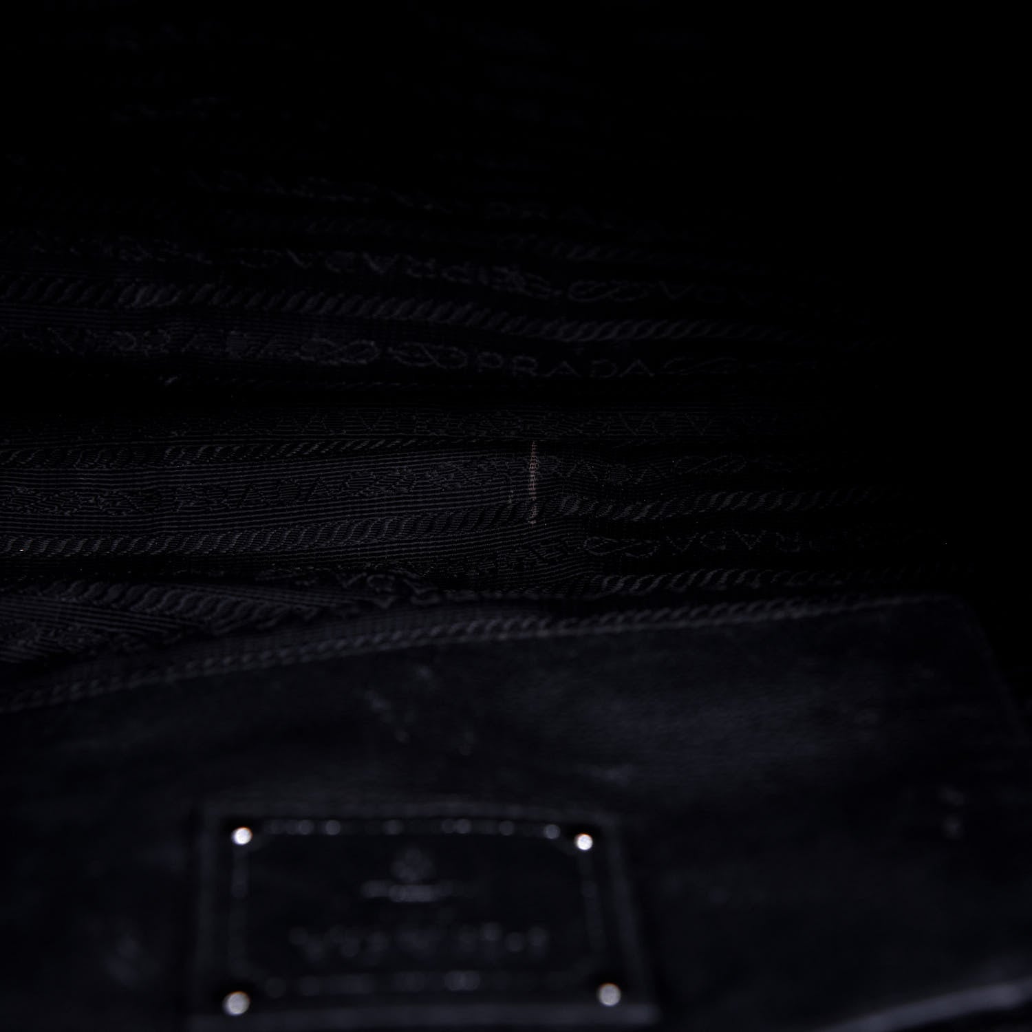 Prada Vitello Daino Top Handle Tote Black 31 of 39