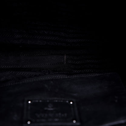 Prada Vitello Daino Top Handle Tote Black 31 of 39