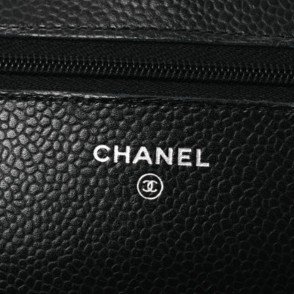 Chanel Caviar Quilted Wallet On Chain WOC Black 6 of 14