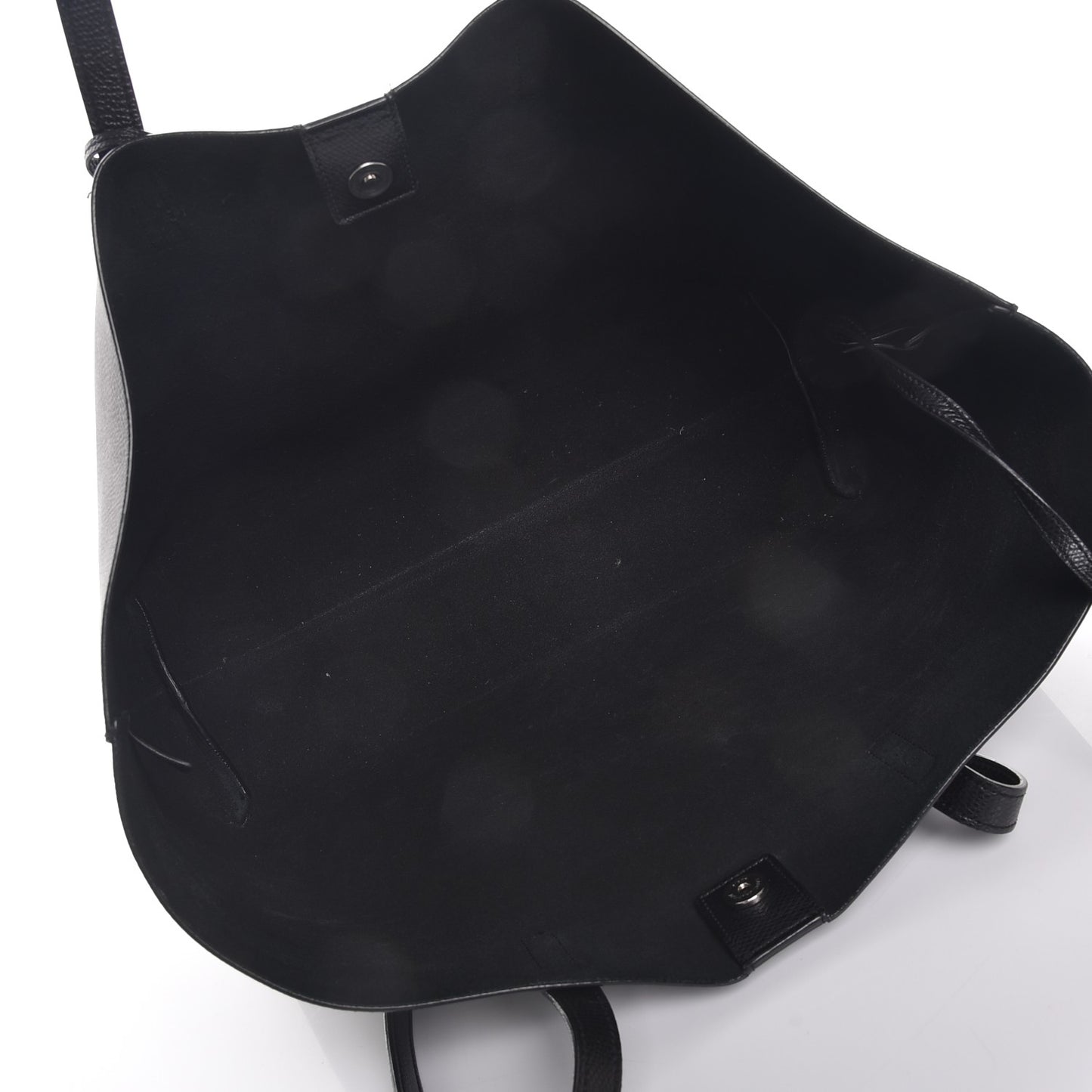 Calfskin Large Shopping Tote Black