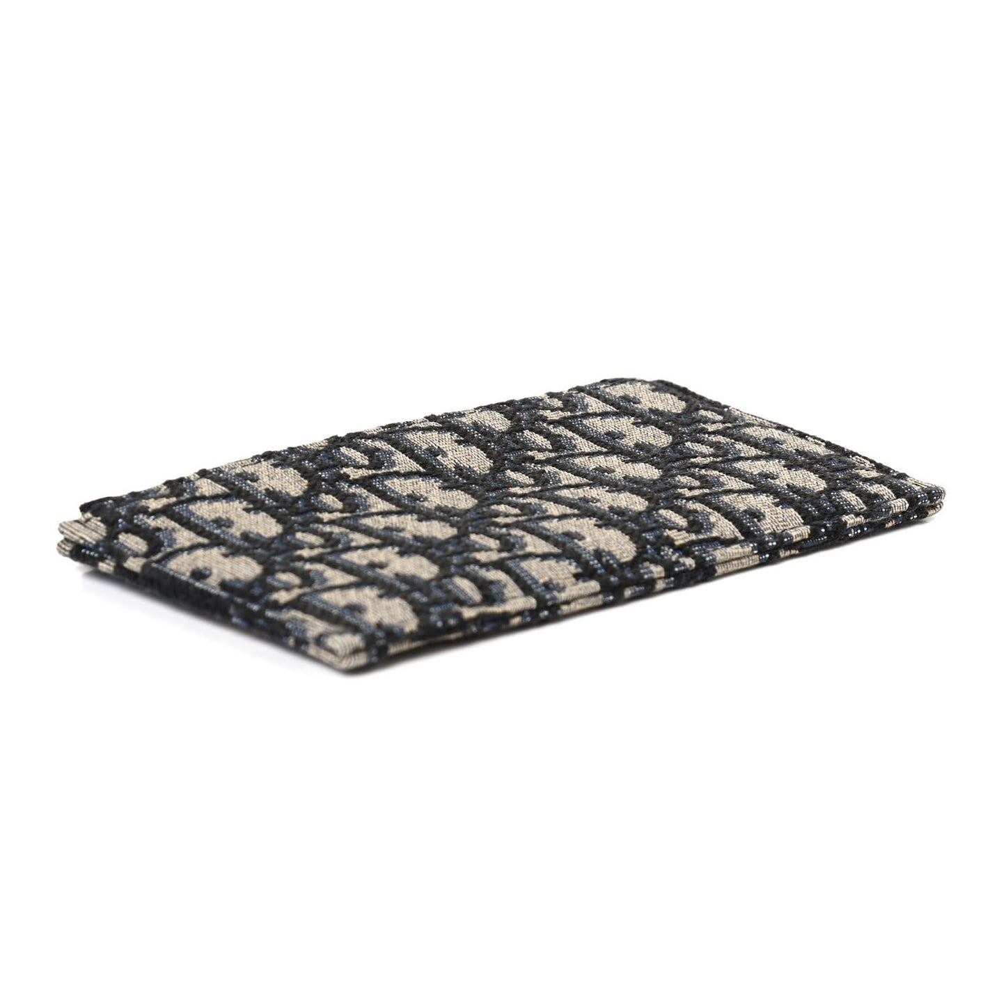 Oblique Saddle Chain Long Wallet Blue