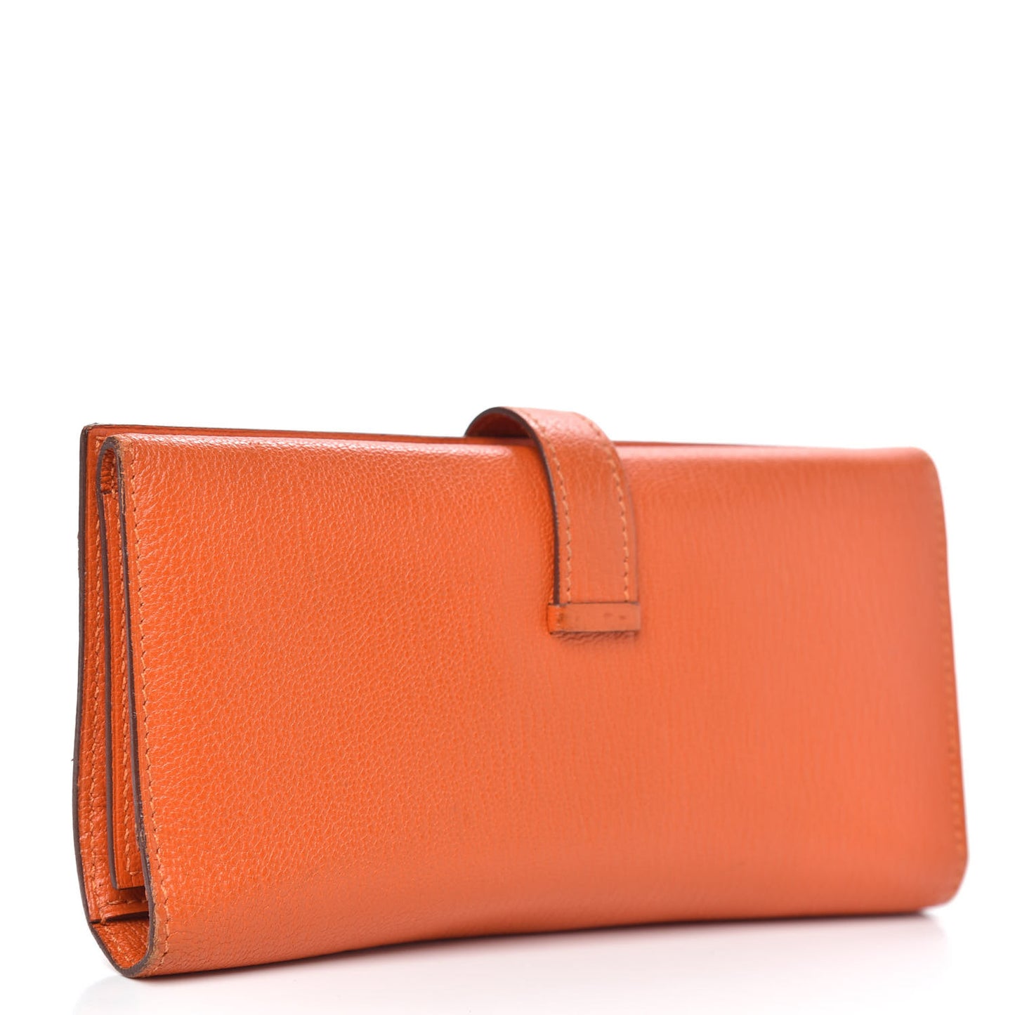 Chevre Mysore Tri-Fold Bearn Wallet Orange