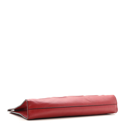 Gucci Calfskin Embossed XL Clutch Red 4 of 10