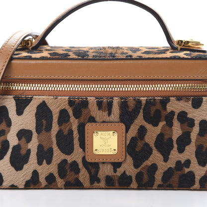 MCM Calf Hair Calfskin Vanity Case Leopard 7 of 11