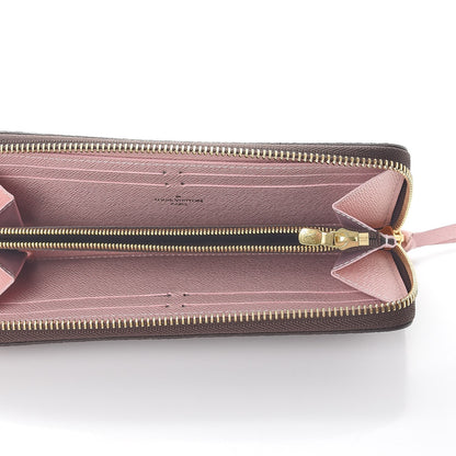 Louis Vuitton Damier Ebene Clemence Wallet Rose Ballerine 5 of 8