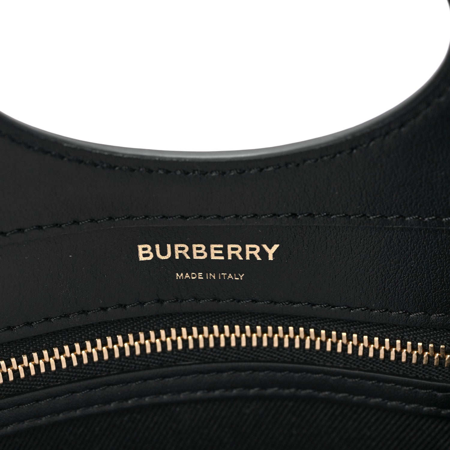 Burberry Calfskin Nylon Tartan Mini Pocket Bag Bright Red 6 of 8