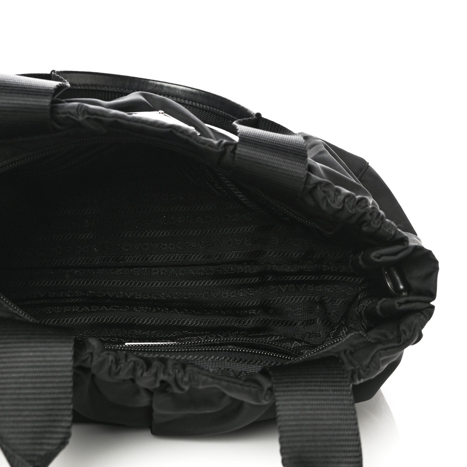 Prada Tessuto Nylon Shoulder Bag Black 4 of 11