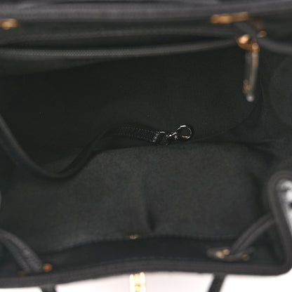 Chanel Lambskin Quilted Small Duma Drawstring Backpack Black 5 of 10