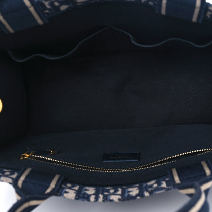 Christian Dior Oblique Calfskin Medium Book Tote With Strap Blue Multicolor 5 of 11