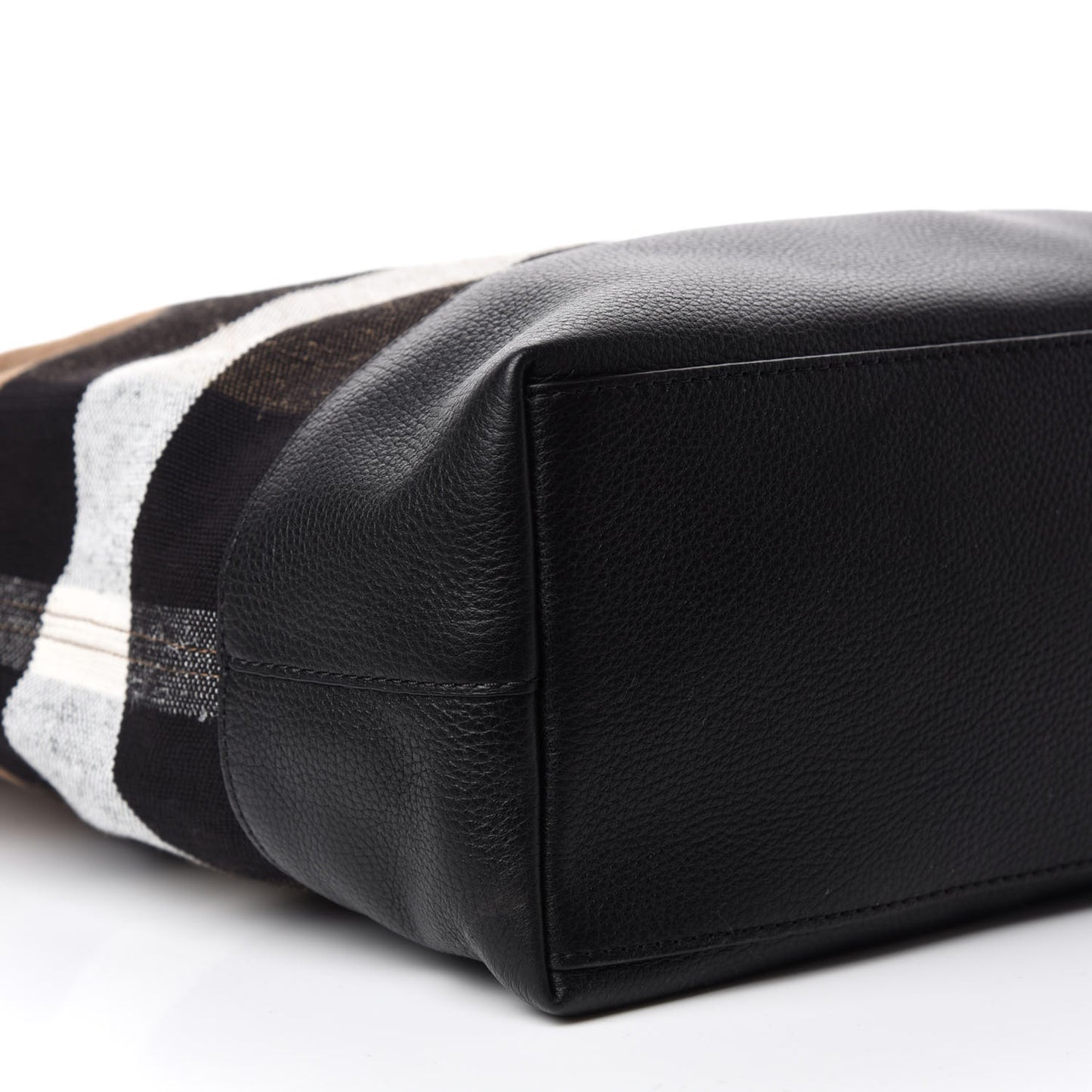 Canvas Check Armley Folding Messenger Black
