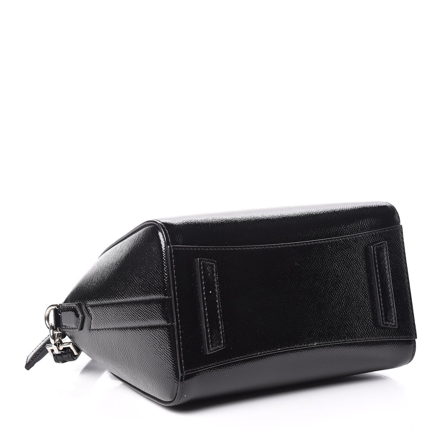 Textured Patent Calfskin Mini Antigona Black