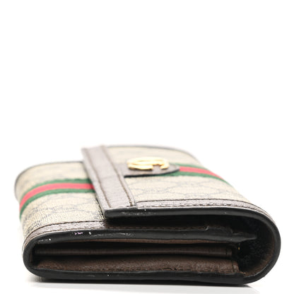 Gucci GG Supreme Monogram Web Ophidia Continental Wallet Brown 9 of 9