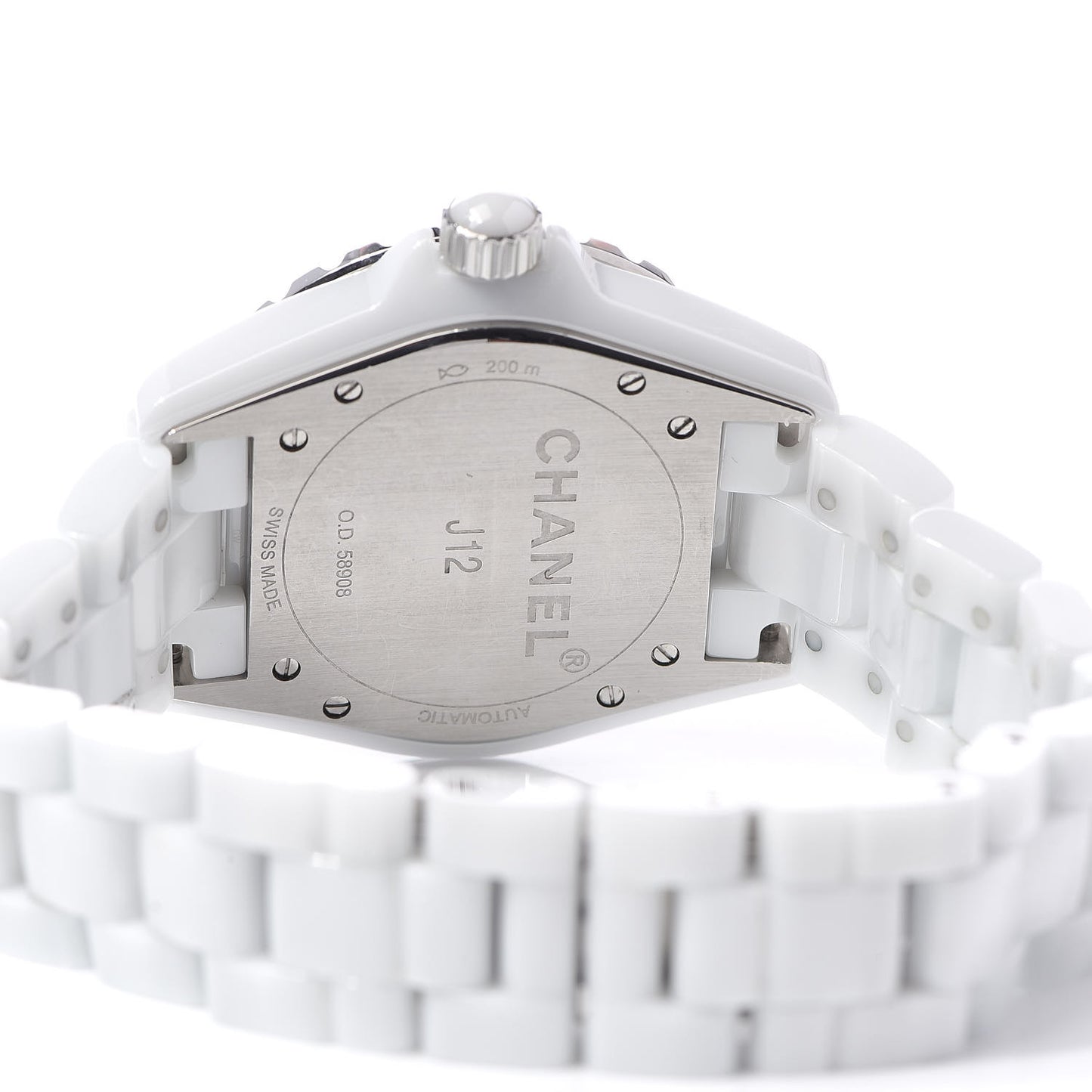 Stainless Steel Ceramic 38mm J12 Automatic Watch White