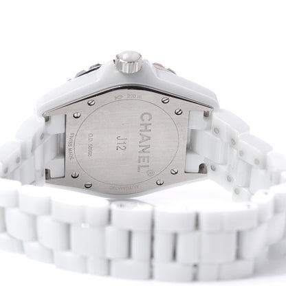Chanel Stainless Steel Ceramic 38mm J12 Automatic Watch White 5 of 6