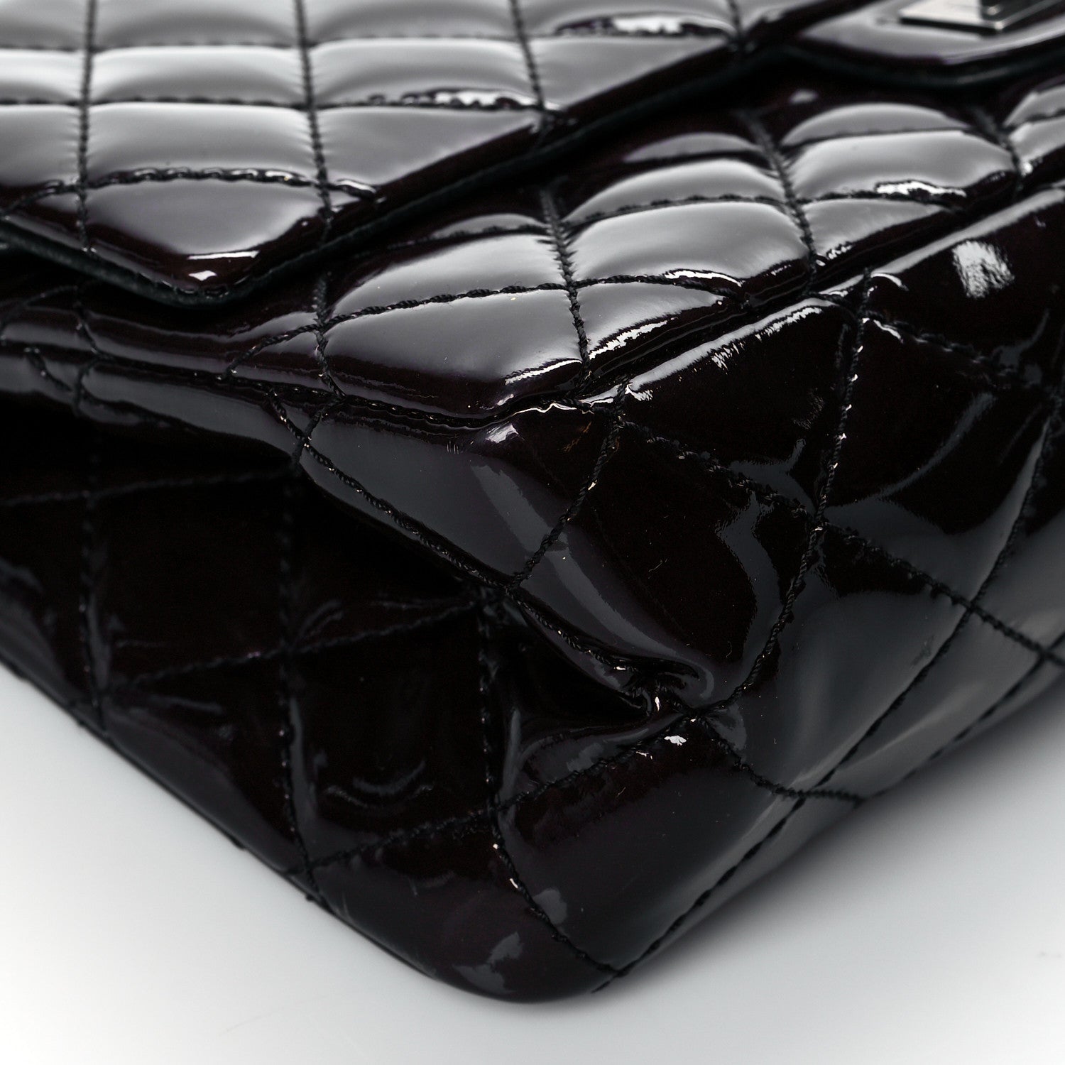 Chanel Patent Quilted 2.55 Reissue 226 Flap Deep Purple 8 of 10