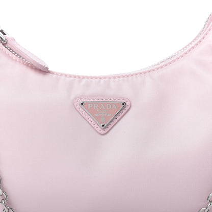 Prada Nylon Re-Edition 2005 Shoulder Bag Alabastro 10 of 11