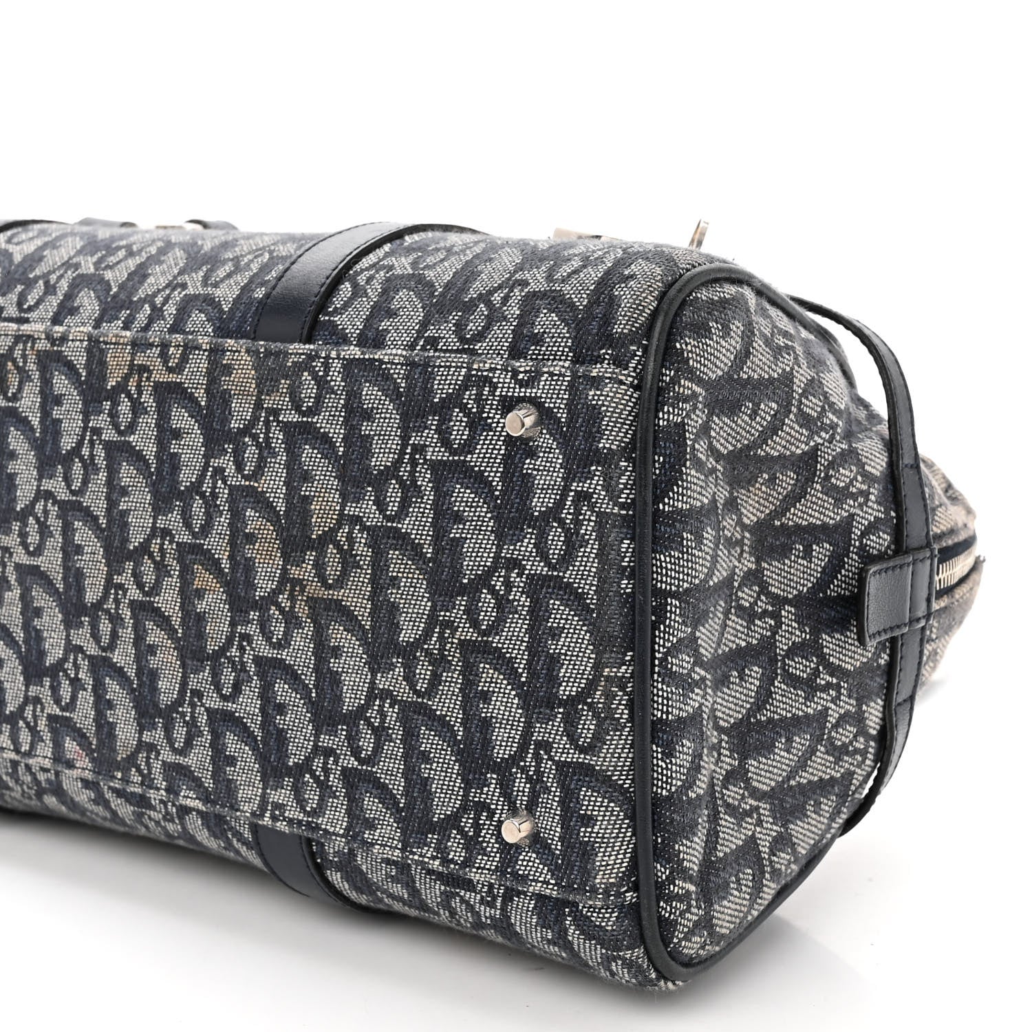 Christian Dior Denim Monogram Charms Shoulder Bag Blue 9 of 12