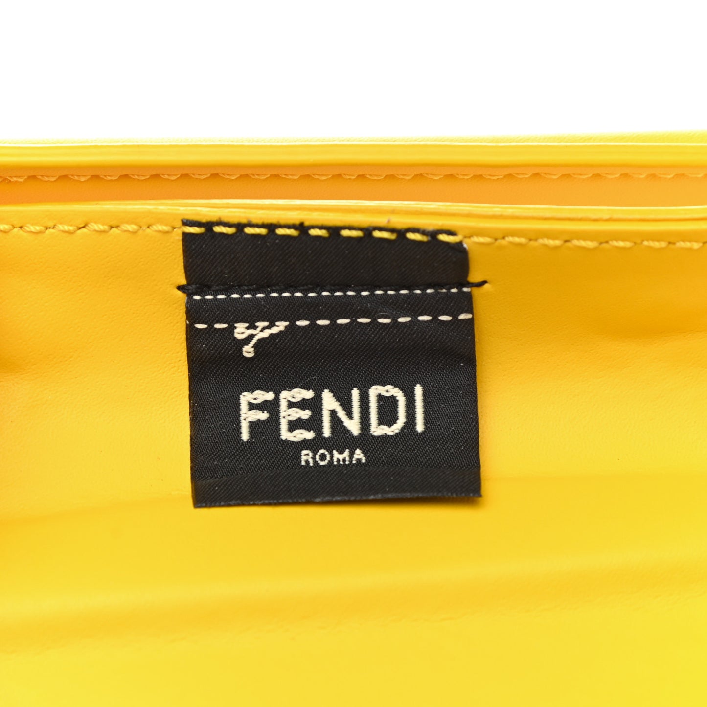 Recycled Plastic Vitello Liberty Matte Medium Fendi Basket Limone
