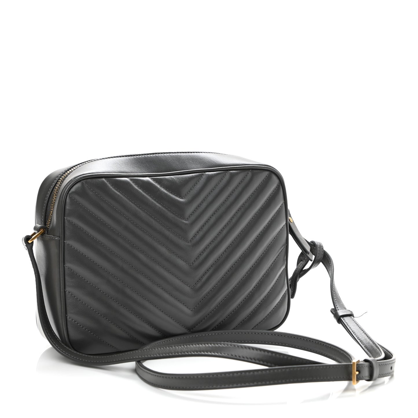 Calfskin Matelasse Monogram Lou Camera Bag Dark Smog
