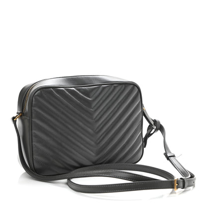 Saint Laurent Calfskin Matelasse Monogram Lou Camera Bag Dark Smog 3 of 11