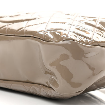 Chanel Patent Quilted Timeless CC Soft Tote Beige 10 of 11
