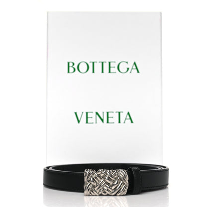 Bottega Veneta Nappa Knot Buckle Belt 90 36 Black 6 of 6