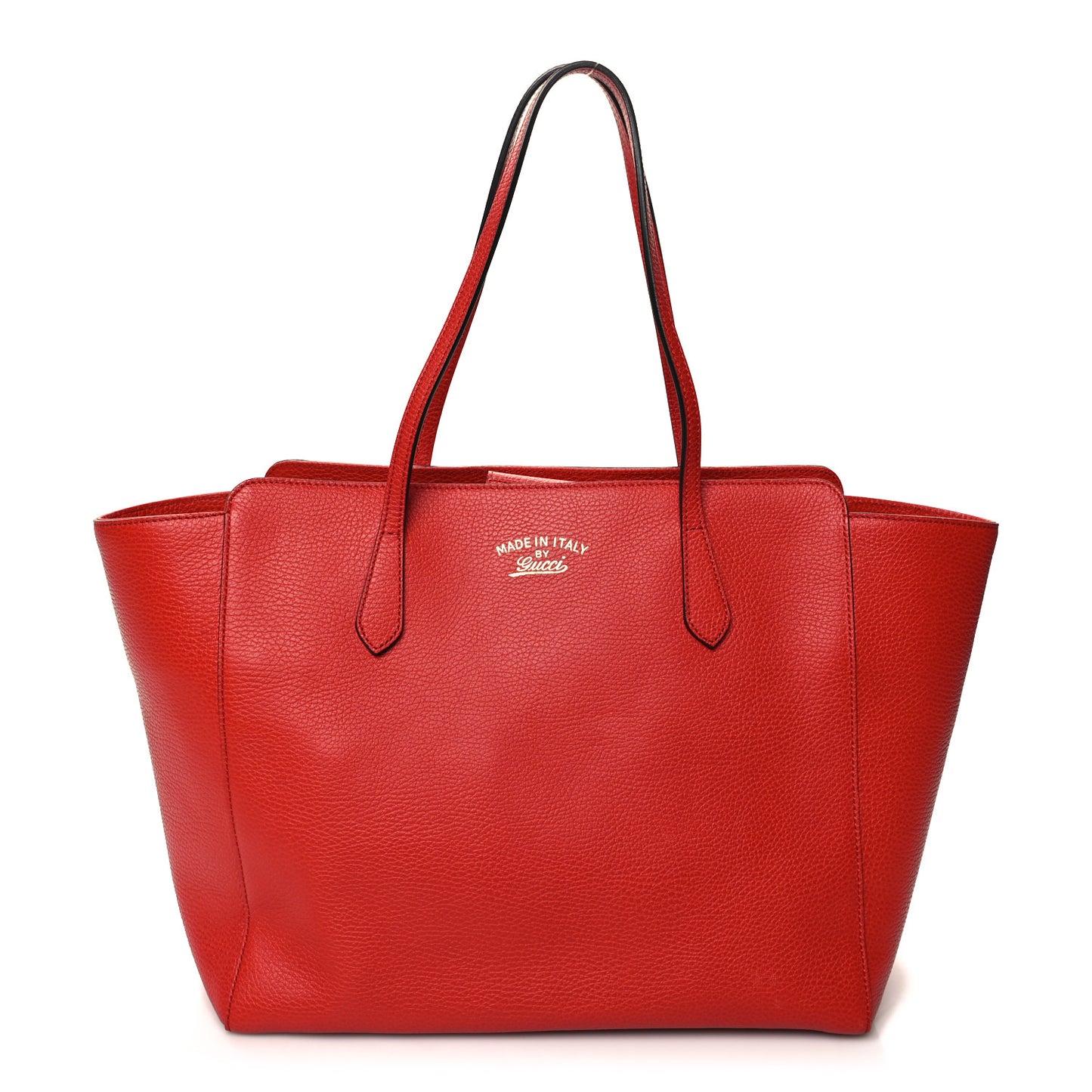 Dollar Calfskin Medium Swing Tote Red