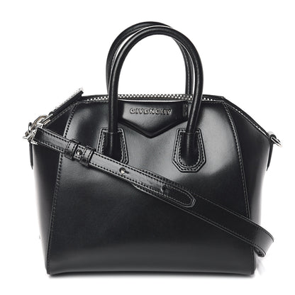 Givenchy Shiny Lord Calfskin Mini Antigona Black 1 of 8