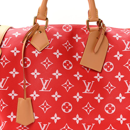 Louis Vuitton Calfskin Monogram Speedy P9 Bandouliere 40 Red 8 of 10