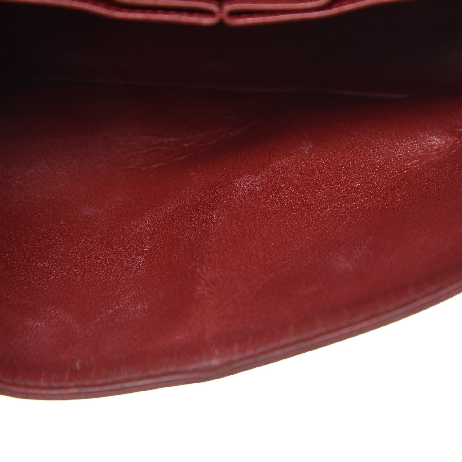 Chanel Caviar Quilted Medium Double Flap Dark Red 9 of 11
