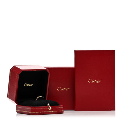 Cartier 18K Yellow Gold Diamond 2.6mm LOVE Paved Band Ring 52 6 5 of 5