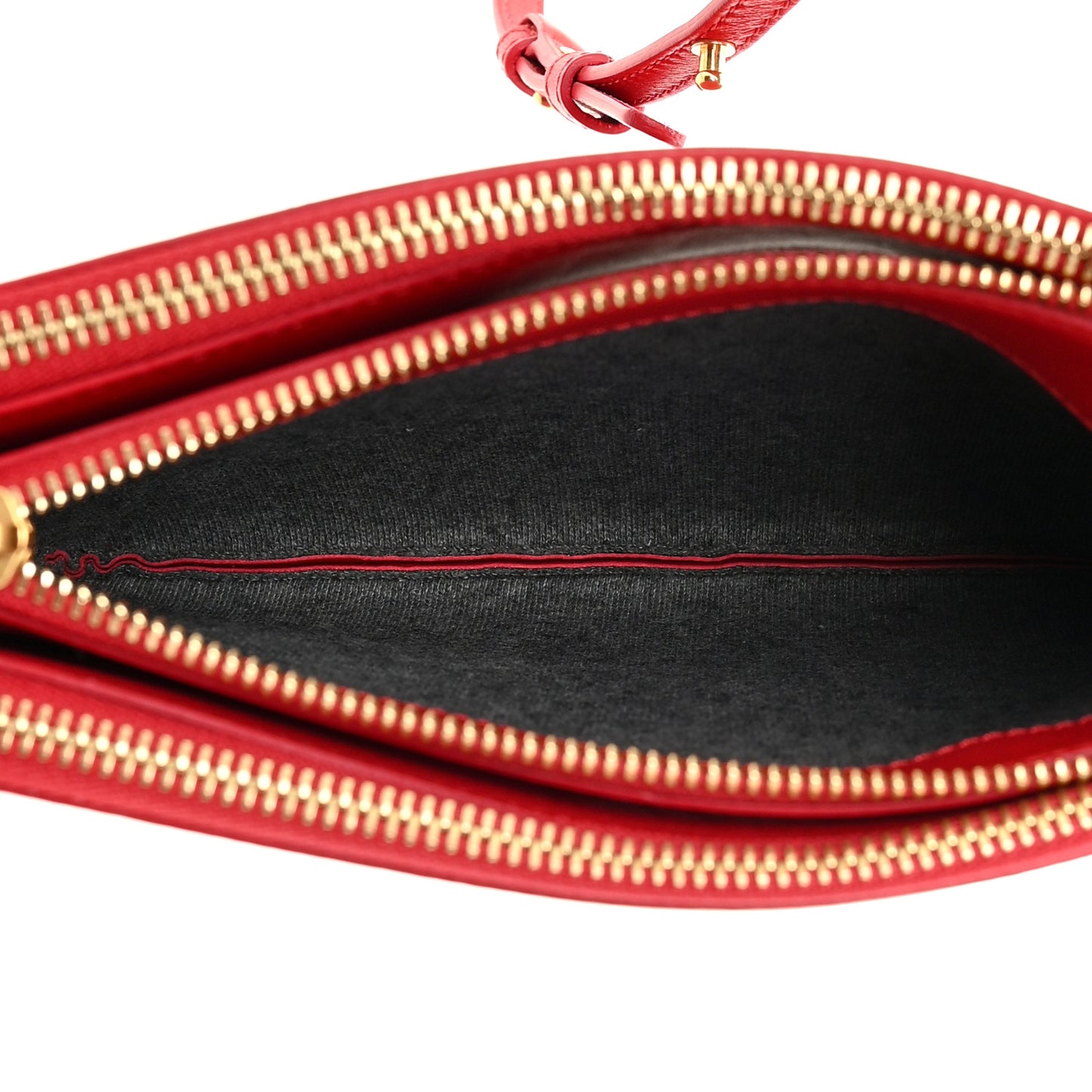 Lambskin Small Trio Crossbody Bag Red