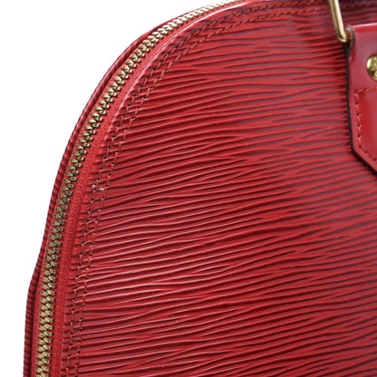 Louis Vuitton Epi Alma GM Castillan Red 10 of 11