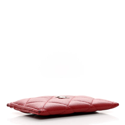 Chanel Caviar Quilted Card Holder Red 4 of 11