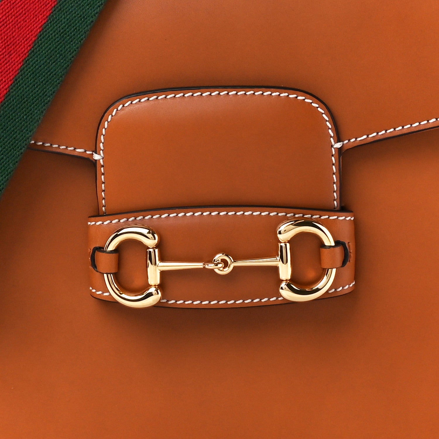 Gucci Calfskin Horsebit 1955 Shoulder Bag Tan 8 of 10