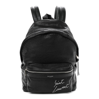 Saint Laurent Lambskin Mini Toy City Backpack Black 2 of 20