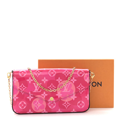 Louis Vuitton Vernis Valentine Pochette Felicie Chain Wallet Fuchsia 12 of 12