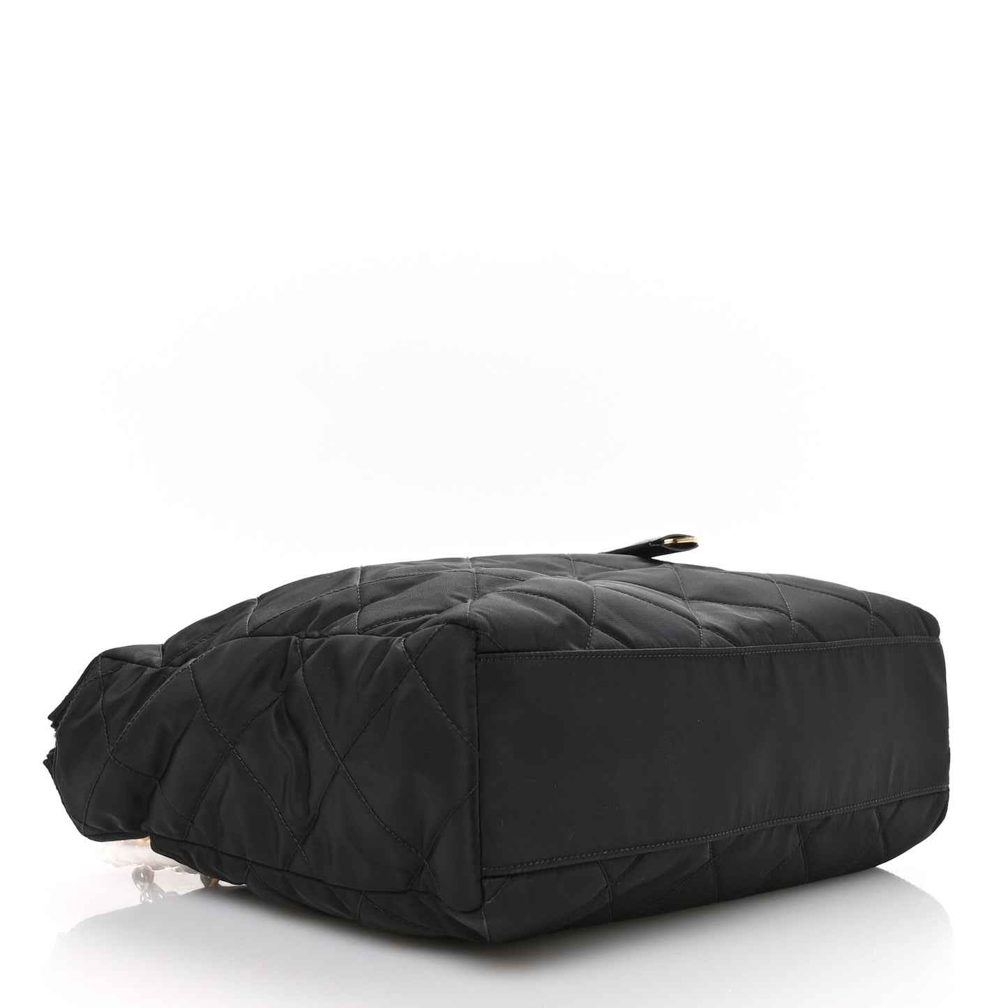 Re-Nylon Tessuto Impuntu Quilted Re-Edition 1995 Chaine Tote Black