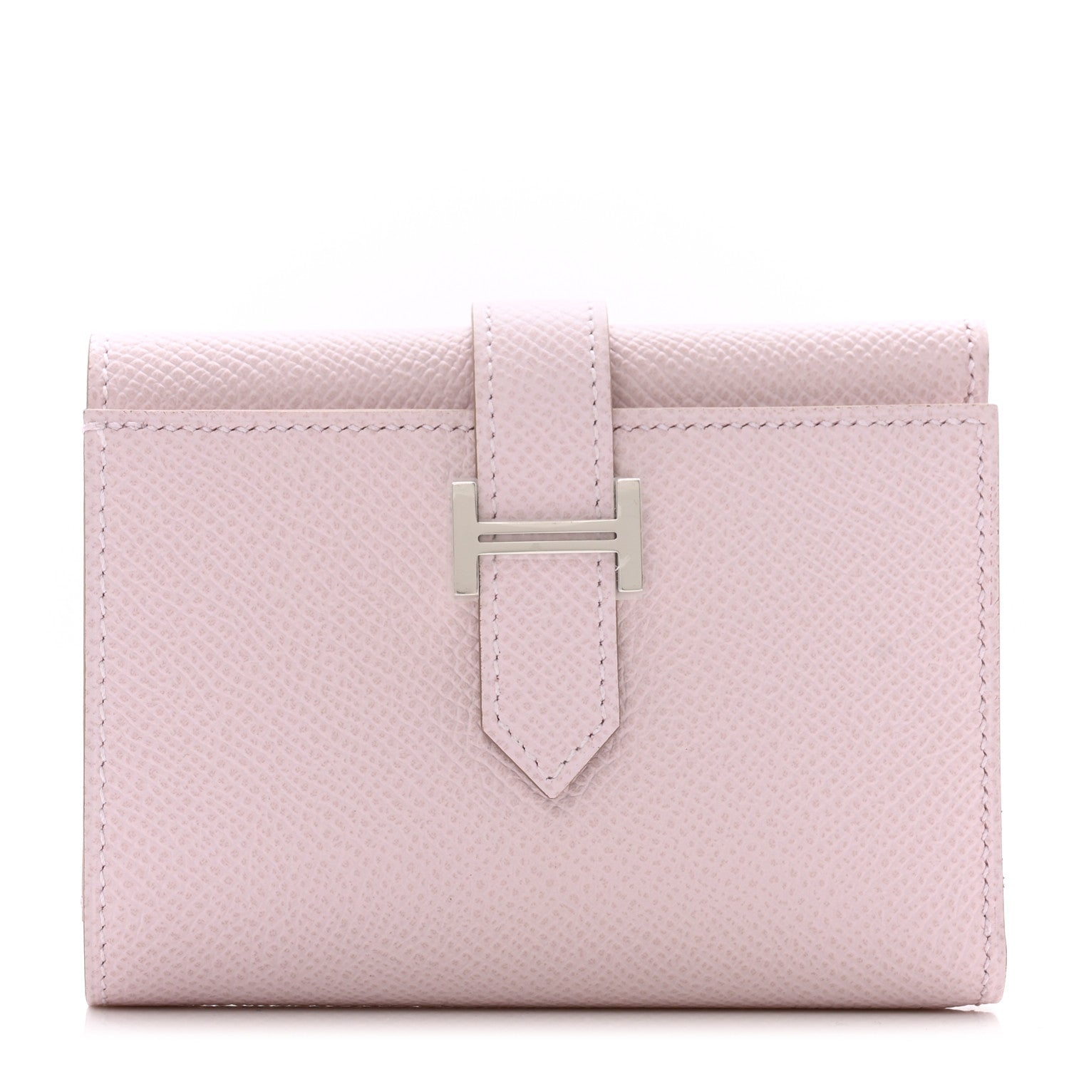 Hermes Epsom Tri-Fold Compact Bearn Wallet Mauve Sylvester 1 of 7