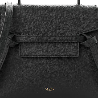 Celine Grained Calfskin Nano Belt Bag Black 8 of 11