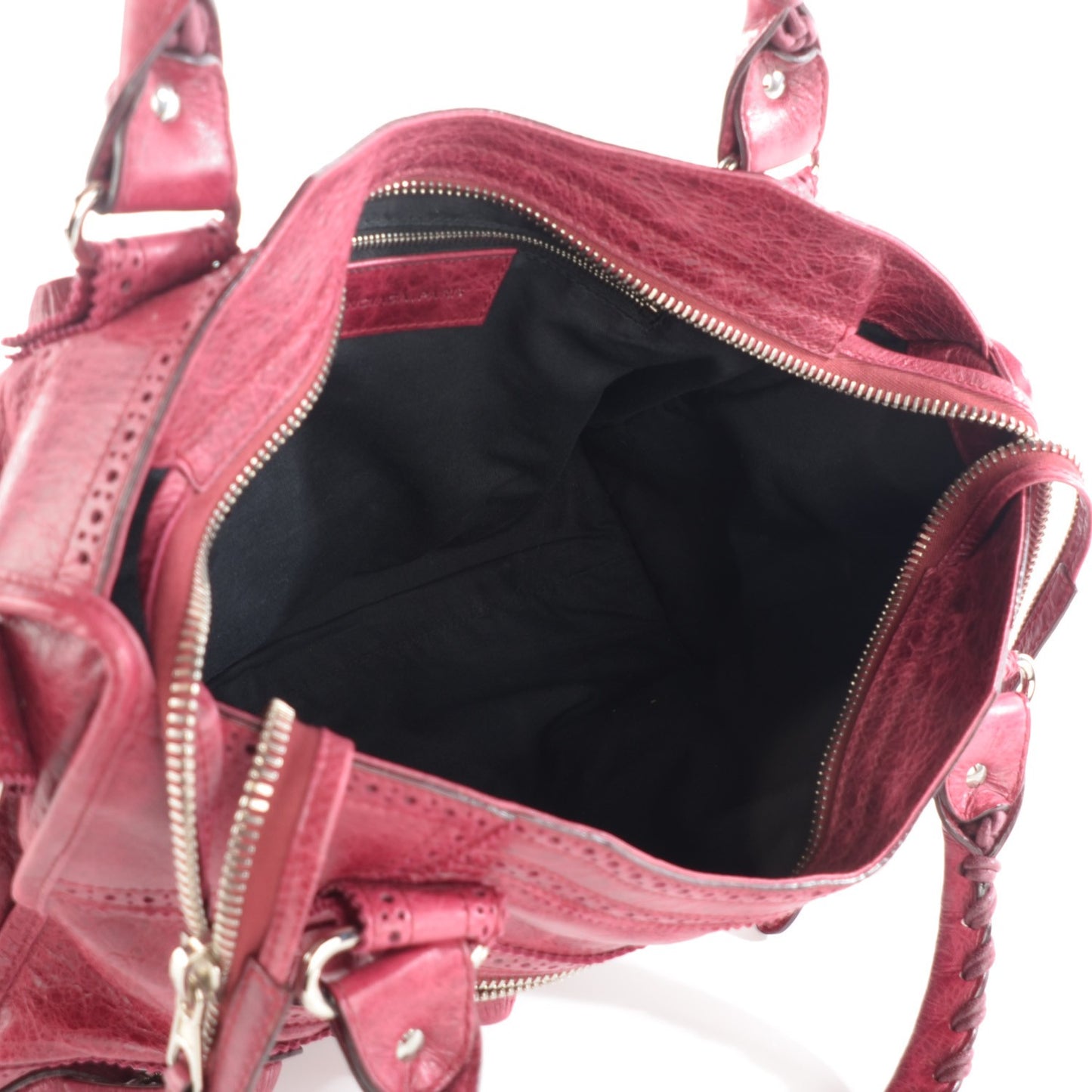 Agneau Giant Brogues Hardware City Pourpre