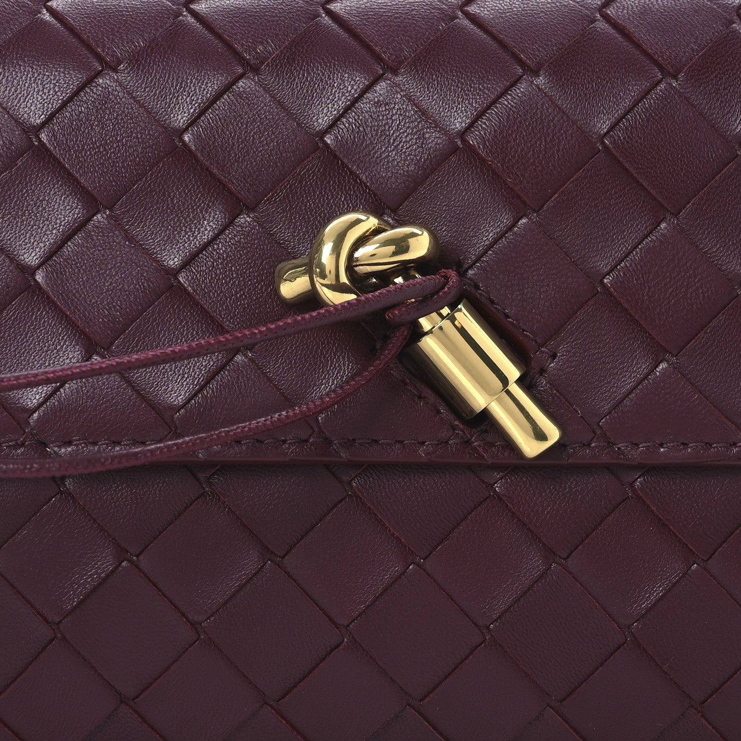 Bottega Veneta Nappa Intrecciato Long Andiamo Top Handle Clutch Barolo 8 of 13