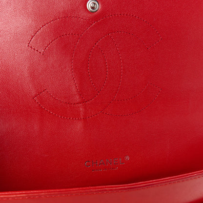 Chanel Lambskin Quilted Maxi Double Flap Red 6 of 13