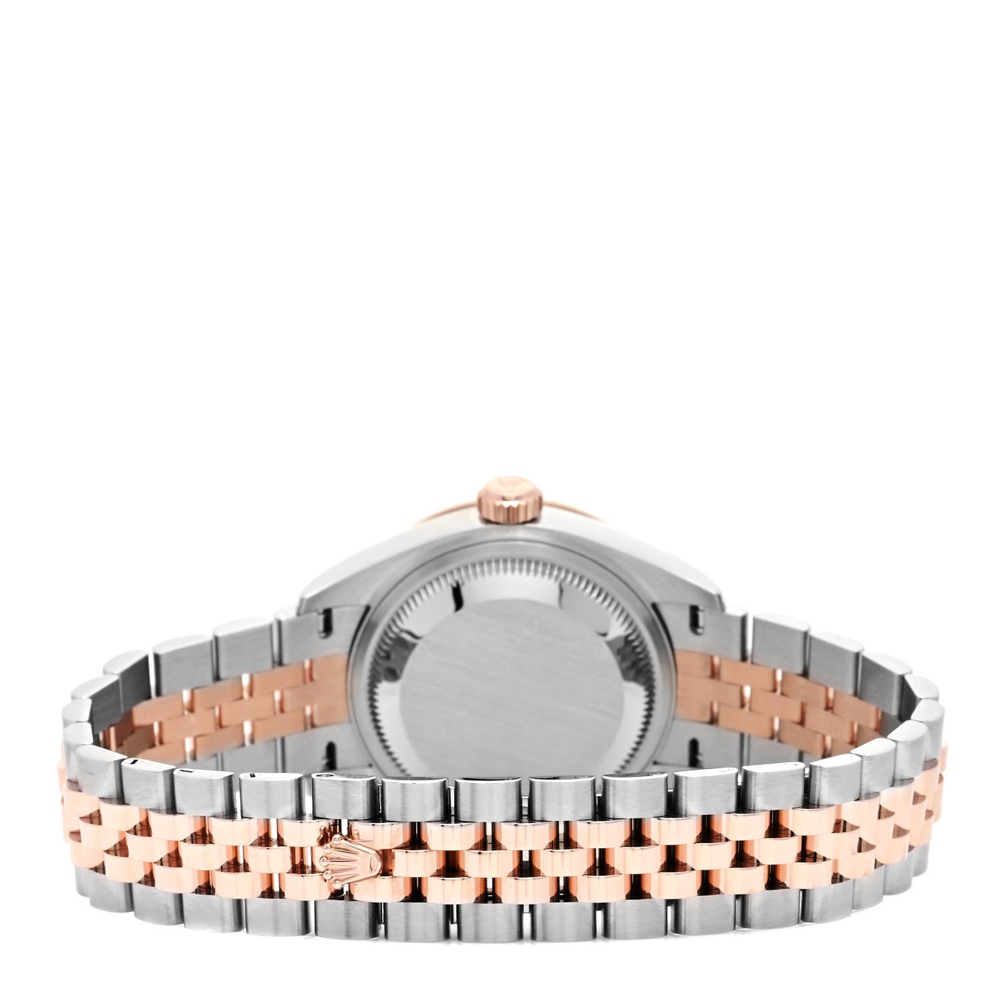 Stainless Steel 18K Everose Gold Diamond 28mm Oyster Perpetual Datejust Watch Chocolate 279381RBR