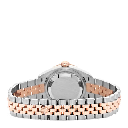 Rolex Stainless Steel 18K Everose Gold Diamond 28mm Oyster Perpetual Datejust Watch Chocolate 279381RBR 3 of 5