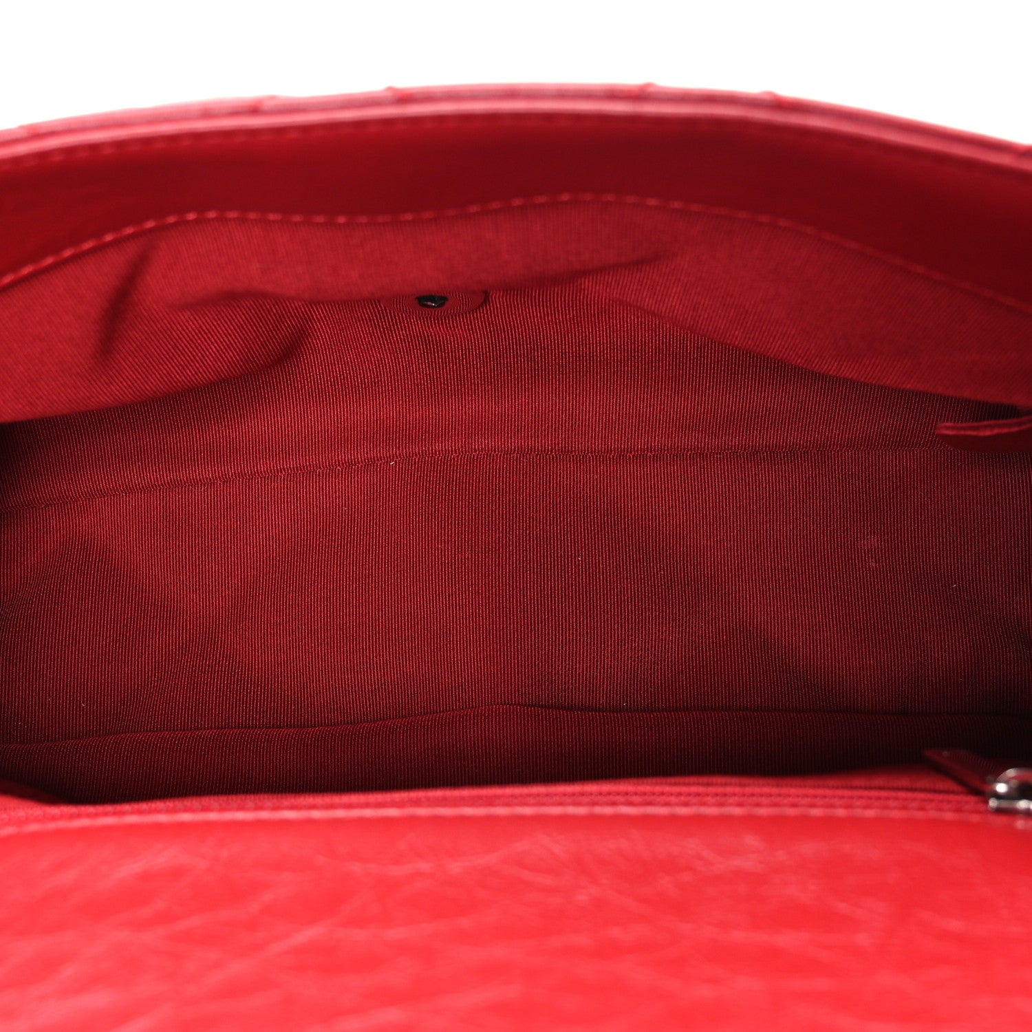 Chanel Crumpled Calfskin Medium Chain All Over Flap Red 5 of 10