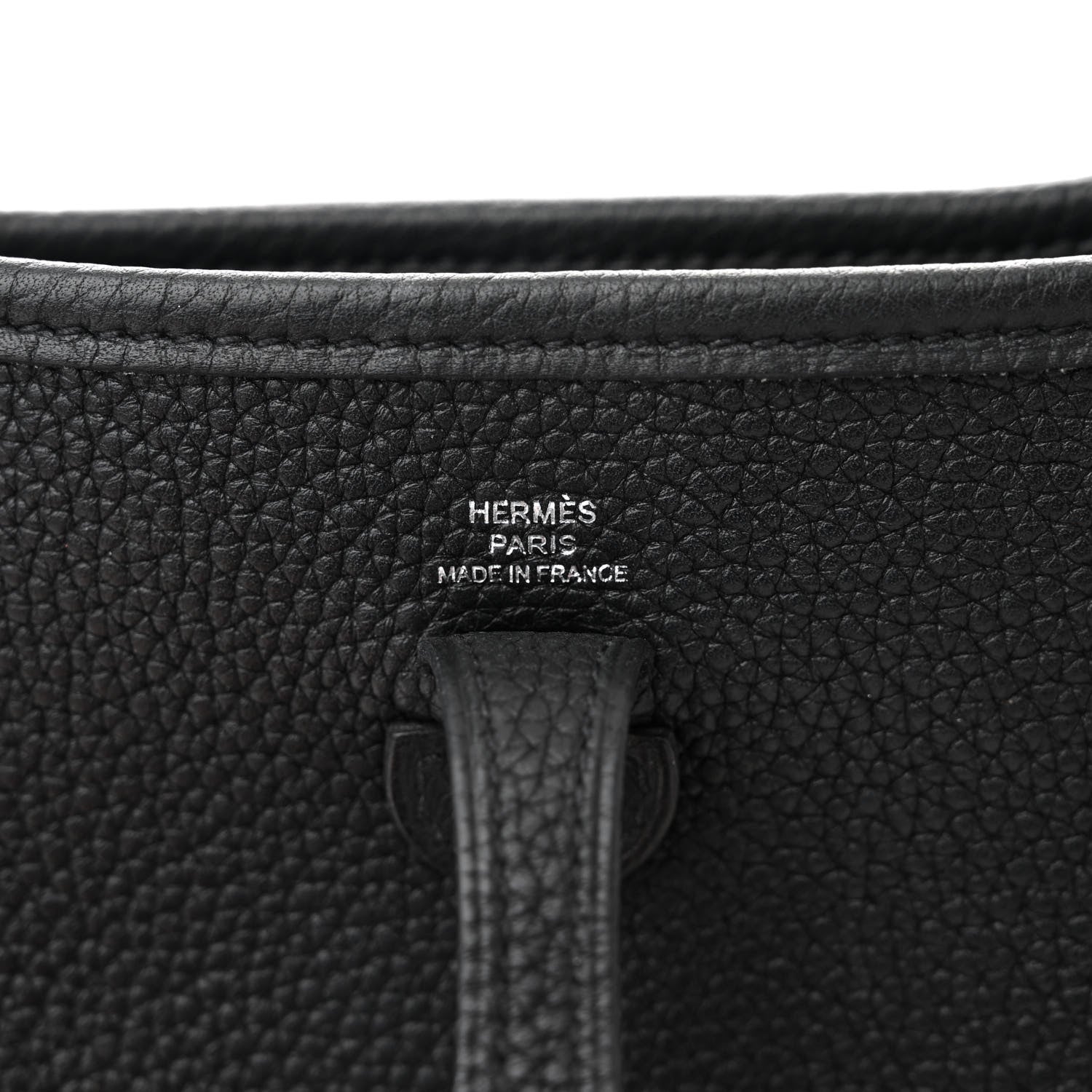 Hermes Taurillon Maurice Zigzag Evelyne TPM Black White Deep Blue 6 of 11